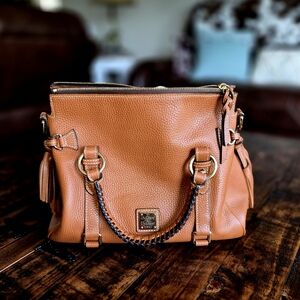 Dooney & Bourke Brown Leather Satchel